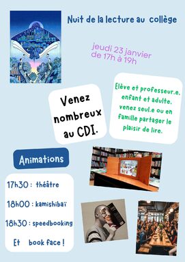 Venez au CDI partager votre goût de la lecture !